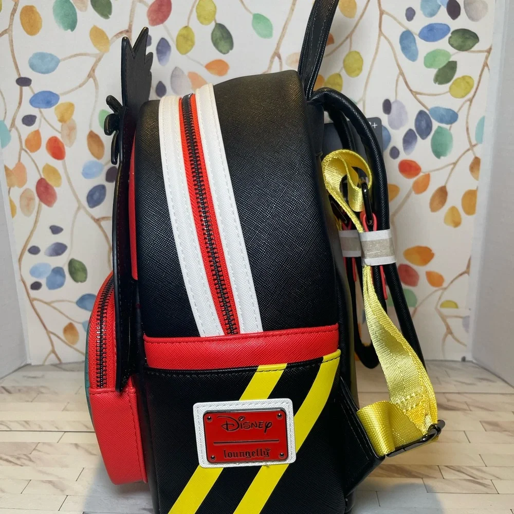 Loungefly Queen of Hearts Character Mini Backpack - Red, Yellow, Black, Green